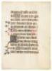 Illuminated Manuscript Leaf from A Book Of Hours
