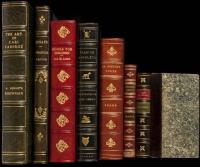 Seven finely bound volumes
