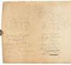 Sheet with lithographed (or engraved?) facsimile signatures of 48 American patriots, 43 of whom are signers of the Declaration of Independence of the United States, with outline portraits of each - 2