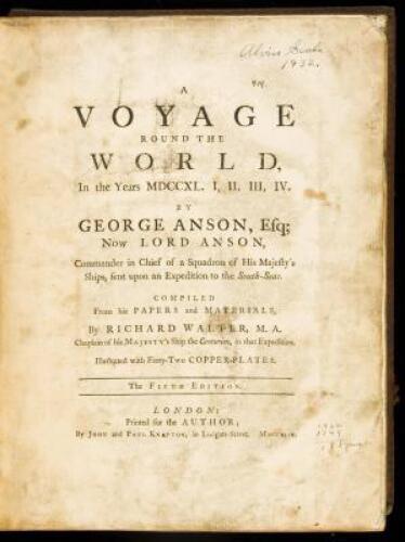 A Voyage Round the World, In the Years MDCCXL, I, II, III, IV