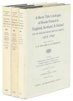 A Short-Title Catalogue of Books Printed in England, Scotland, and Ireland, and of English Books Printed Abroad, 1475-1640