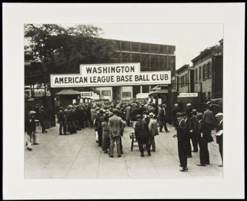 Photograph of the 1924 Washington Senators Baseball Stadium