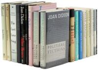 Shelf of volumes by or about Joan Didion