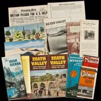 Ephemera archive from Death Valley