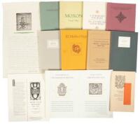 Large collection of items designed or printed by Ward Ritchie