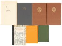 Seven volumes printed by the Tamalpais Press