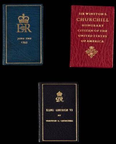 Three miniature books by or about Winston S. Churchill