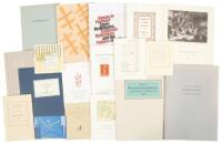 Large collection of items designed or printed by Patrick Reagh