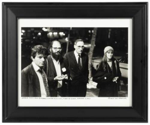 Gregory Corso, Allen Ginsberg, William Burroughs, Maretta Greer, February 15, 1967 - original photograph