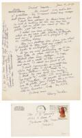 Handwritten letter from Henry Miller