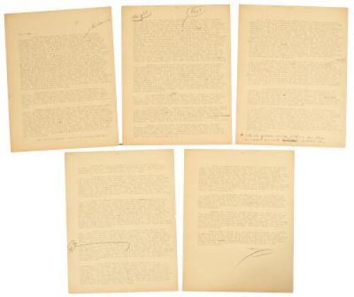 Five-page typescript letter from Hunter S. Thompson, 1963