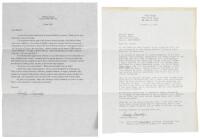 Two signed letters from Carolyn Cassady