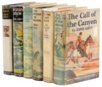 Six western novels by Zane Grey