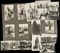 Archive of 28 original photographs of the Gros Ventre and Mandan Indians