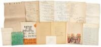 Large collection of Jack Micheline manuscript poems and other ephemera