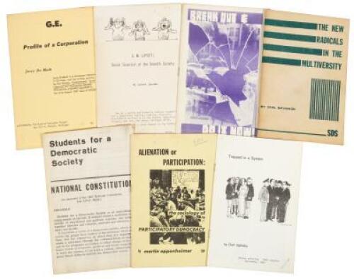 Seven pamphlets published by Students for a Democratic Society