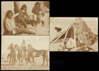 Three photographs of Native Americans from J.F. Standiford