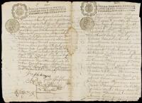 Manuscript document in Spanish on Sello Tercero form