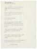 Talk - signed manuscript poem - 3