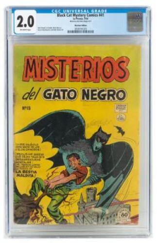 MISTERIOS DEL GATO NEGRO No. 13 * Mexican BLACK CAT MYSTERY No. 41