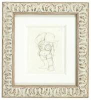 Original Pencil Drawing of Belinda Bump by VAUGHN BODE, c. 1971