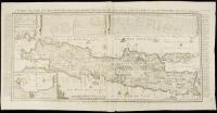 Carte de l'Ile de Java: Partie Occidentale, Partie Orientale, Dressee tout Nouvellement...