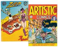 ARTISTIC COMICS No. 1 [and] ZAP COMIX No. 10 * Both Signed by Crumb