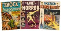 SHOCK SUSPENSTORIES No. 13 * VAULT OF HORROR No. 28 * WEIRD SCIENCE-FANTASY No. 28 * Lot of Three EC Comic Books