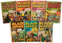 BLACK MAGIC Nos. 10, 14, 18, 26, 28, 29 and 32 * Lot of Seven Comic Books