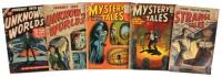 ATLAS: Lot of Five Post-Code Atlas Comic Books: JOURNEY INTO UNKNOWN WORLDS Nos. 43 and 45; MYSTERY TALES Nos. 41 and 47; STRANGE TALES No. 46