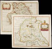 Six maps of English Counties from Camden's Britannia