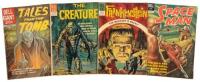 TALES FROM THE TOMB No. 1 * The CREATURE No. 1 * FRANKENSTEIN No. 1 * SPACE MAN No. 1 * Lot of Four Post-Code DELL Comic Books