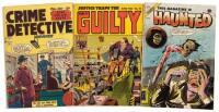 CRIME DETECTIVE No. 11 * JUSTICE TRAPS THE GUILTY No. 51 * THIS MAGAZINE IS HAUNTED No. 15 * Lot of Three Comic Books