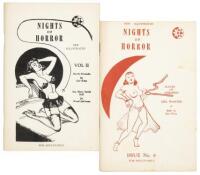 NIGHTS OF HORROR Vol. II and No. 6 * Lot of Two Illustrated Digests