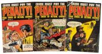 CRIME MUST PAY THE PENALTY Nos. 19, 31 and 37 * Lot of Three Comic Books