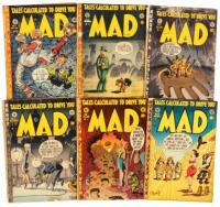 MAD Nos. 2, 3, 6, 7, 8 and 9 * Lot of Six Comic Books