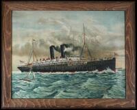 Lithograph on Canvas of the Steamship Korea