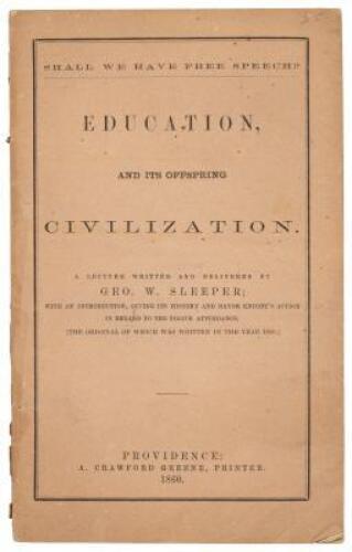 Education and its Offspring, Civilization