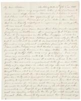 Letter of a wealthy family of Virginia Quakers who intended to free their slaves