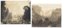 Two gelatin silver photographs of Yosemite Valley by George Fiske