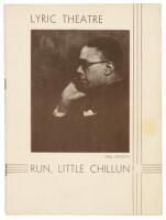 Broadway Program for Run Little Chillun, a Negro Folk Drama