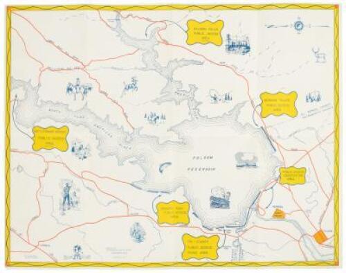 Souvenir Map of Folsom Lake: A Photographic Story of Progress (panel title)