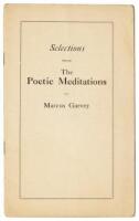 Selections from The Poetic Mediations of Marcus Garvey