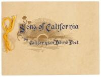 Song of California by California's Blind Poet