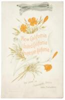 New California, United California, Progressive California: the land of sunshine, fruit and flowers (cover title)