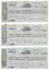 Three banking exchange notes dated Sacramento City, July 12, 1850, each for $1,000
