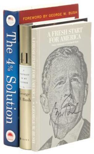 Three works signed by George W. Bush