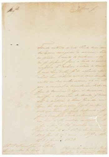 Letter about conditions on slave ships in Brazil