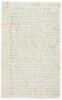 Handwritten letter from Eduardo Behn in San Francisco to his wife in Germany