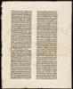 Original Leaf from the Gutenberg Bible